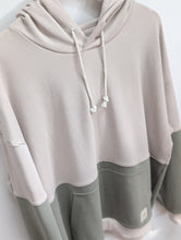 Load image into Gallery viewer, Unisex Oversized Hoodie (Sand + Sage)- L