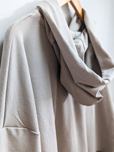 Unisex Oversized Hoodie (Sand + Sage)- L