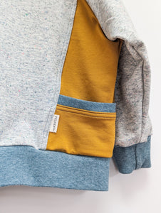 2T Confetti side pocket sweater