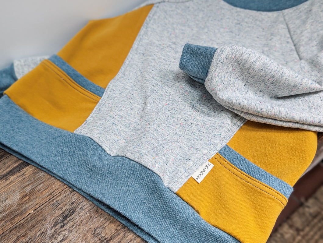 2T Confetti side pocket sweater