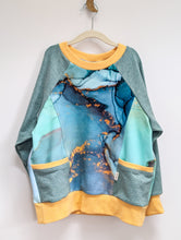 Load image into Gallery viewer, 7/8 Marble side pocket sweater