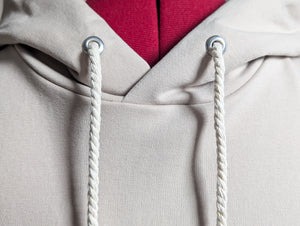 Unisex Oversized Hoodie (Sand + Sage)- L