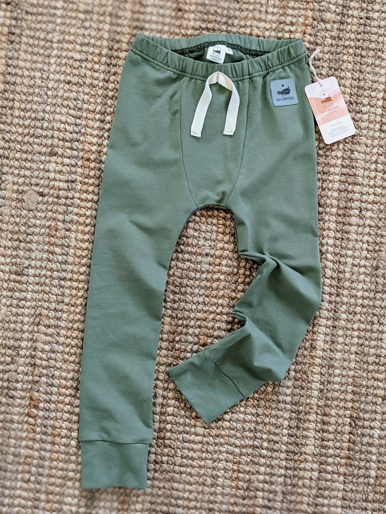 5T Mineral Green Panelled Leggings