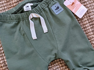 5T Mineral Green Panelled Leggings