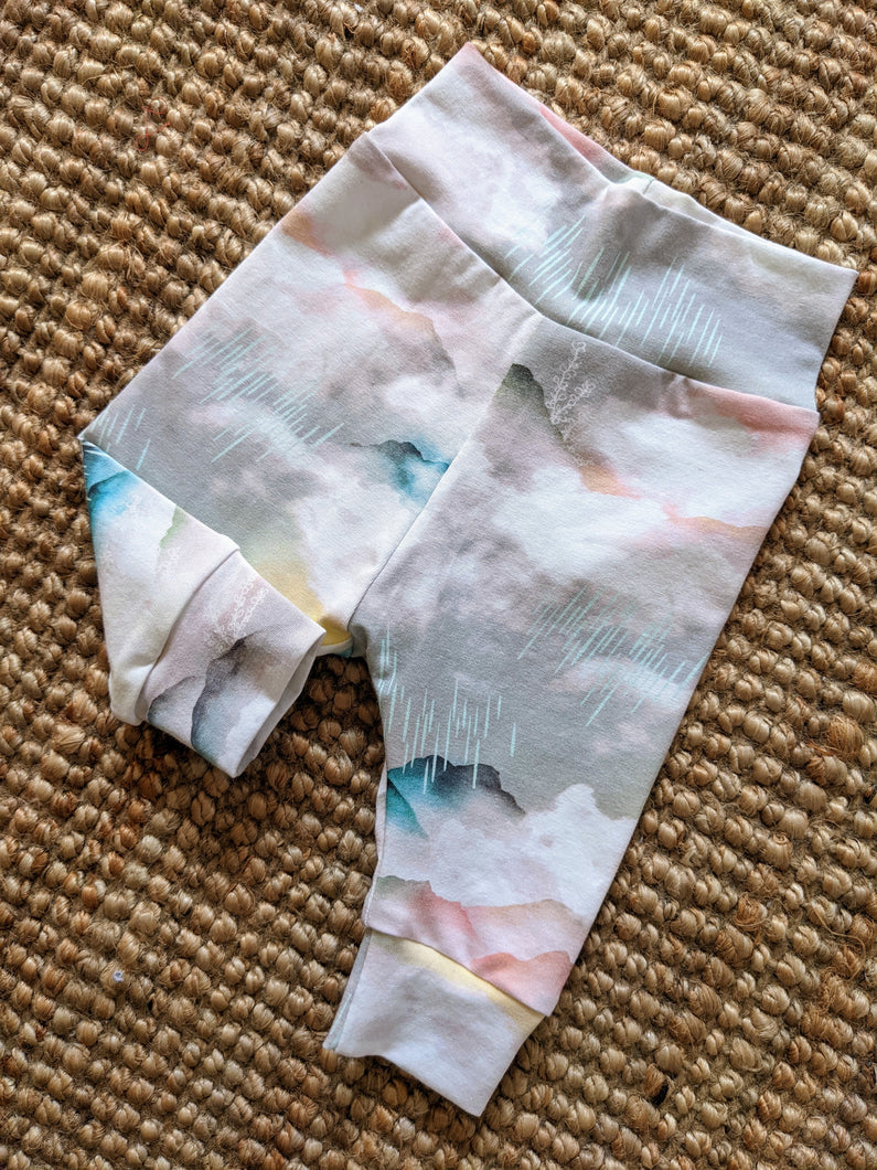 0-3m 'Stormy' Cuffed Leggings