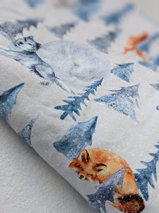 Wolves/Foxes on grey- custom- CL- 1m+