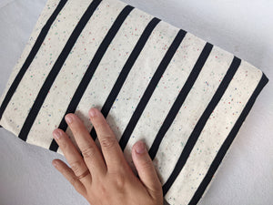 Confetti stripe jersey- 1m washed