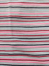 Load image into Gallery viewer, Bright Pink mini stripes- jersey- 1 yard