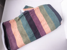 Load image into Gallery viewer, Fabric Hens- purple/green stripe- CFT- 1/2m at smallest